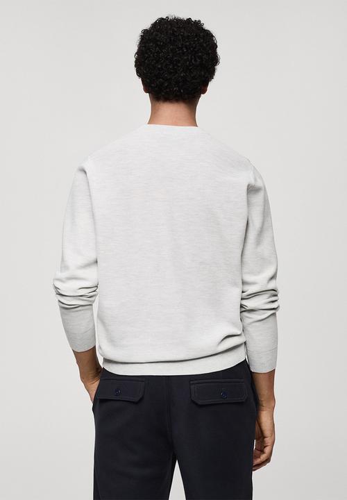 MANGO - Sweater ten - light/pastel gray