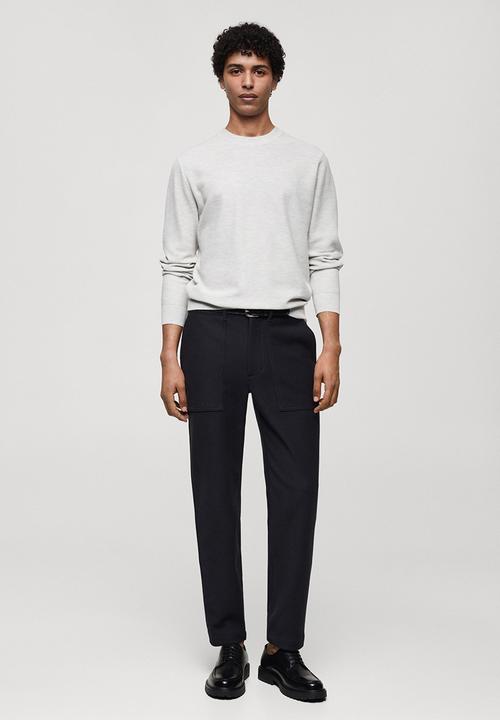 MANGO - Sweater ten - light/pastel gray