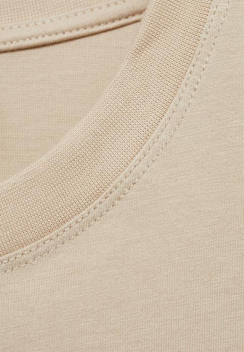 MANGO - T-shirt brutart - light beige