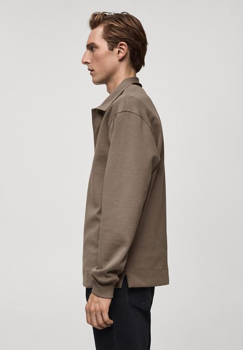 MANGO - Polo shirt berto - medium grey