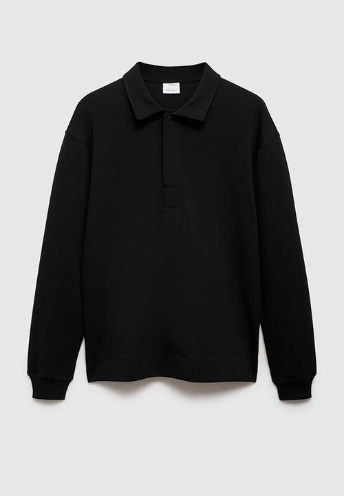 MANGO - Polo shirt berto - black