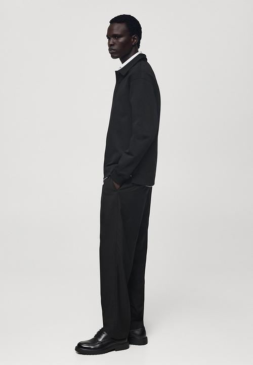 MANGO - Polo shirt berto - black