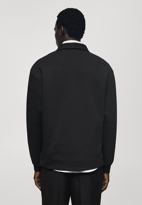 MANGO - Polo shirt berto - black