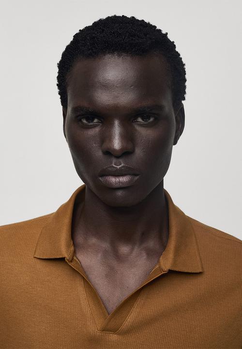 MANGO - POLO SHIRT CANU - Medium Brown