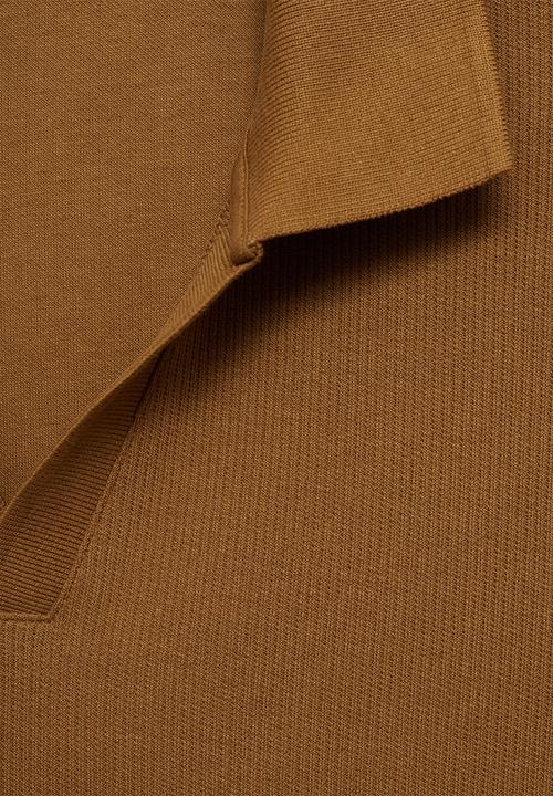 MANGO - POLO SHIRT CANU - Medium Brown