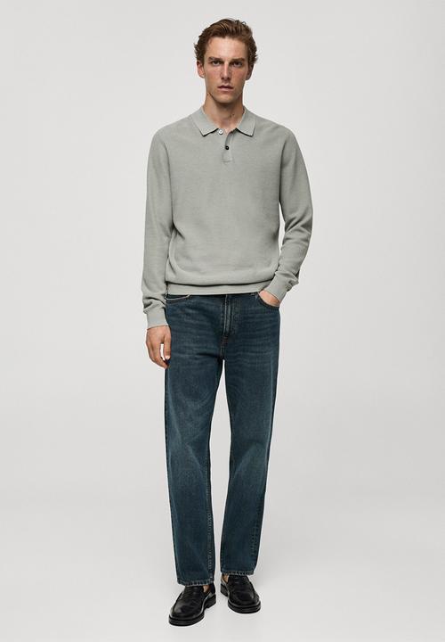MANGO - Jeans moby - light/pastel green