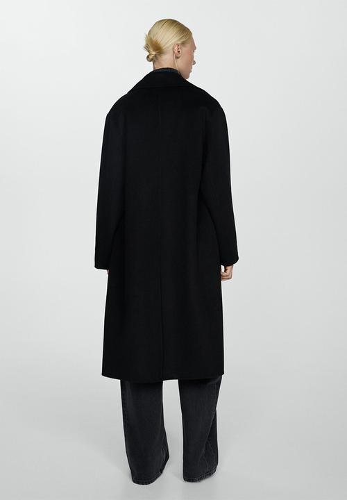 MANGO - Coat picarol - black