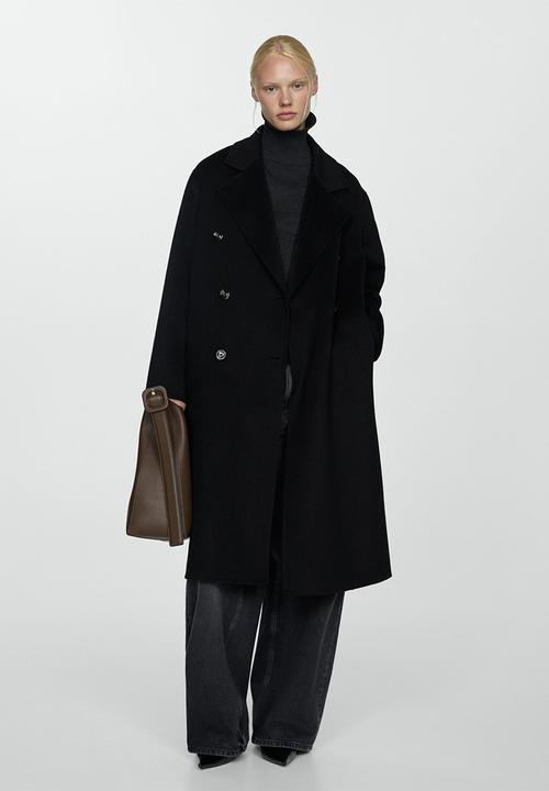 MANGO - Coat picarol - black