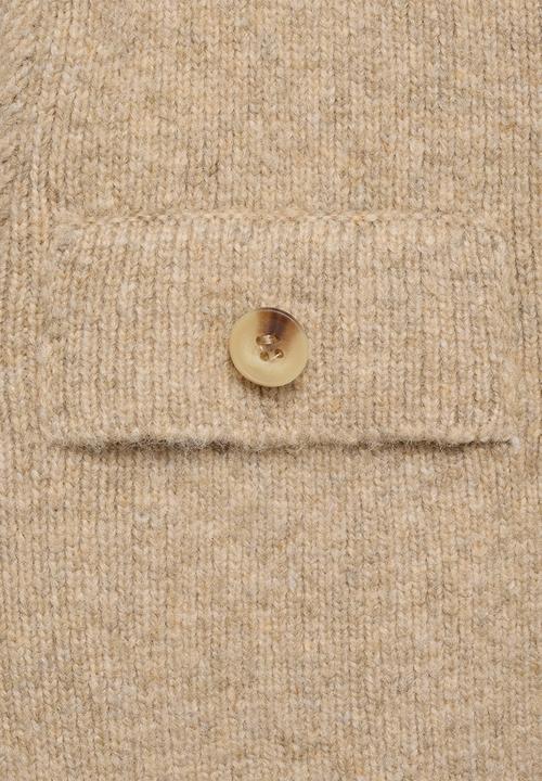 MANGO - Plus Cardigan Stella - Medium Brown