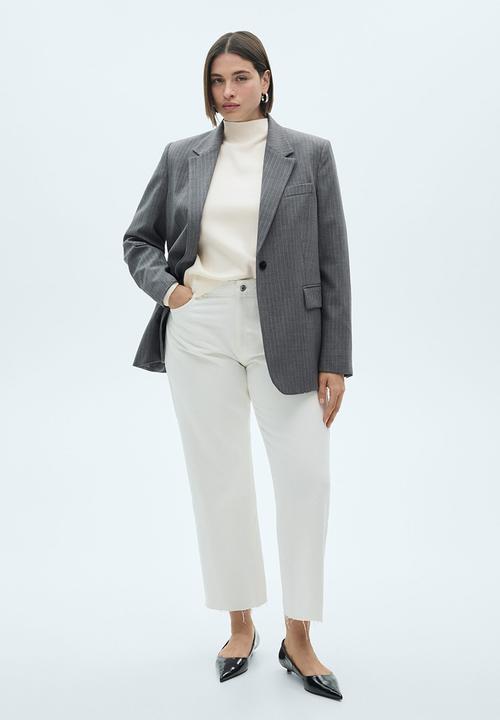 MANGO - Plus Sweater Chimneyb - Light Beige