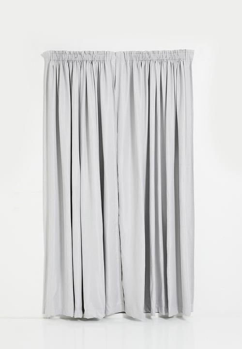 Sixth Floor - Herringbone Taped Curtain Lined - Mist