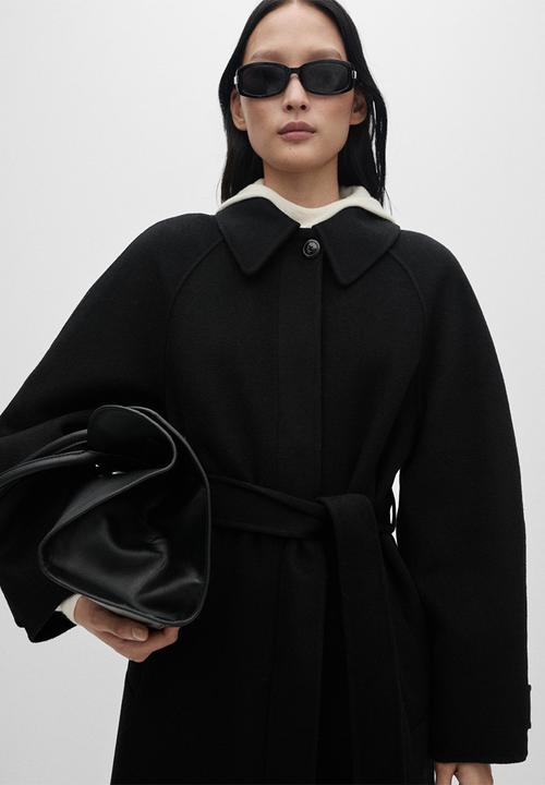 MANGO - Coat kurt - black