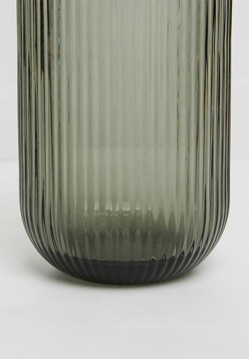Sixth Floor - Stripe tumbler glass - grey
