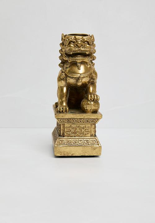 Sixth Floor - Lion candle - gold