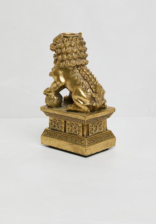 Sixth Floor - Lion candle - gold