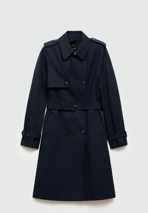 MANGO - Trenchcoat polana - navy