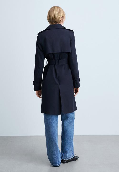 MANGO - Trenchcoat polana - navy