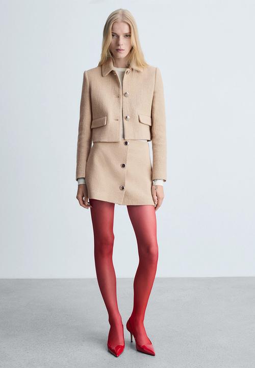 MANGO - Jacket Mati -  Medium Brown