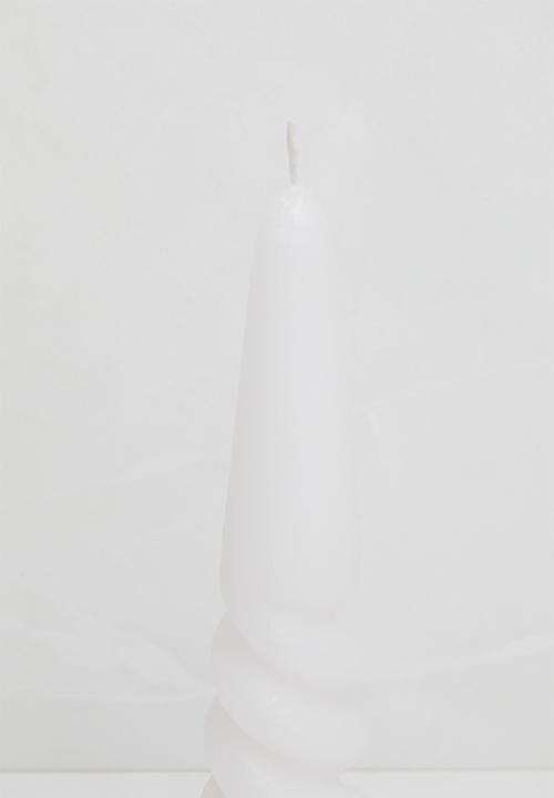Sixth Floor - Twisted candle - white