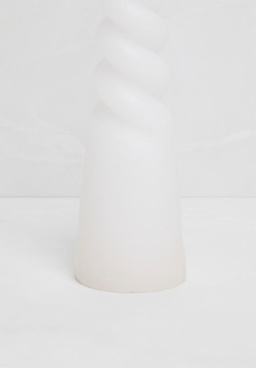 Sixth Floor - Twisted candle - white