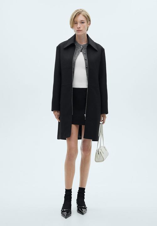 MANGO - Coat dilly - black