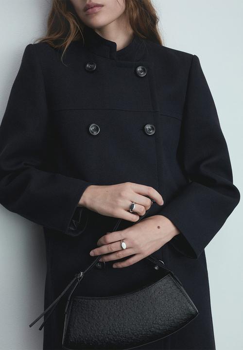 MANGO - Coat Rice -  Navy