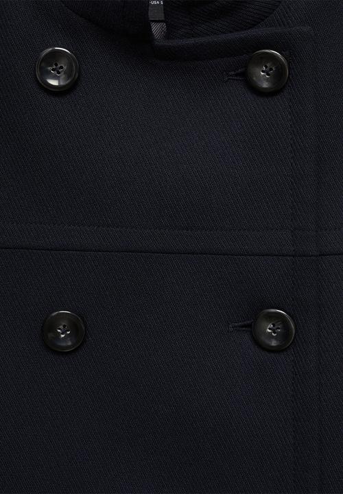 MANGO - Coat Rice -  Navy