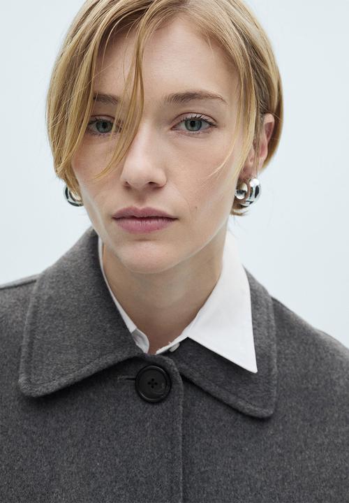 MANGO - Jacket Anna -  Gray