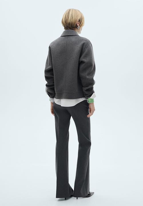 MANGO - Jacket Anna -  Gray
