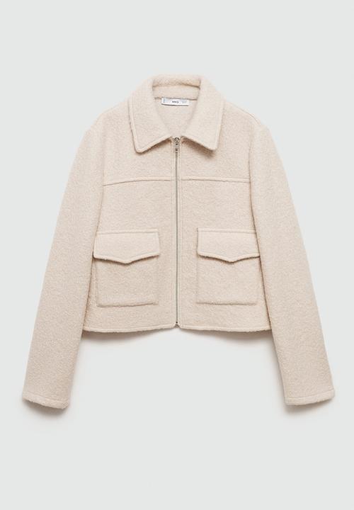MANGO - Jacket Sipi - Light Beige