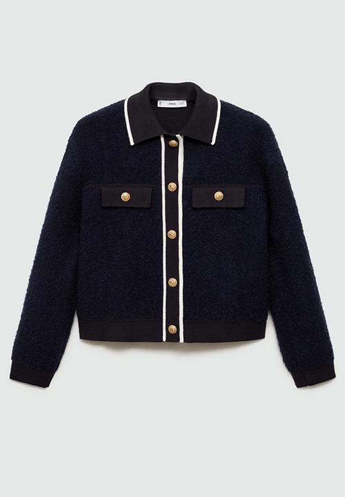 MANGO - Jacket Nuria -  Navy