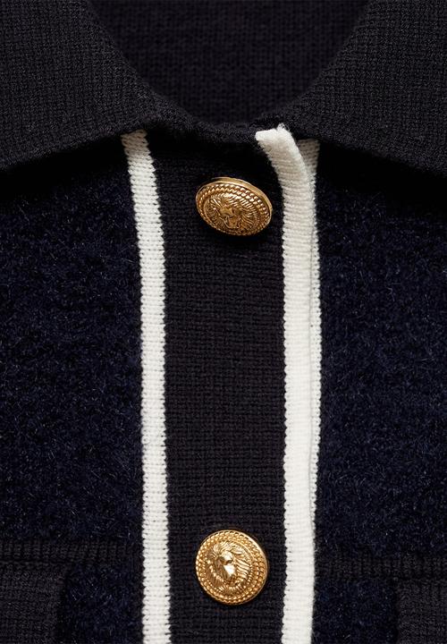 MANGO - Jacket Nuria -  Navy