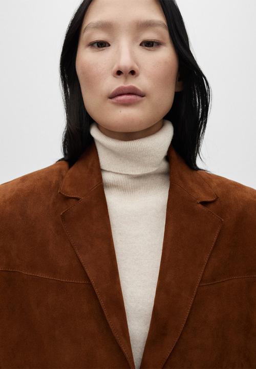 MANGO - Blazer Nobu -  Medium Brown