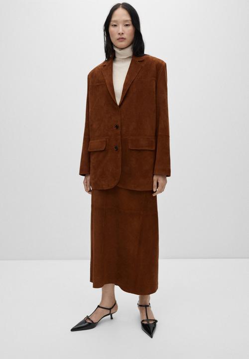 MANGO - Blazer Nobu -  Medium Brown