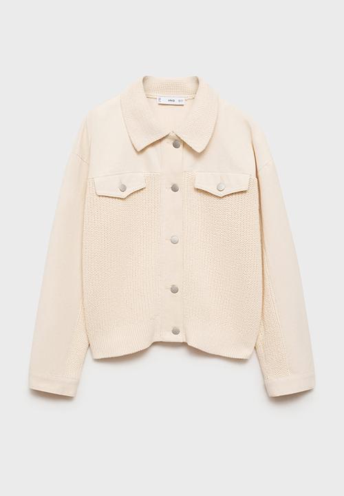 MANGO - Jacket Country -  Light Beige