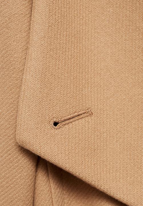 MANGO - Coat Sirenita - Medium Brown