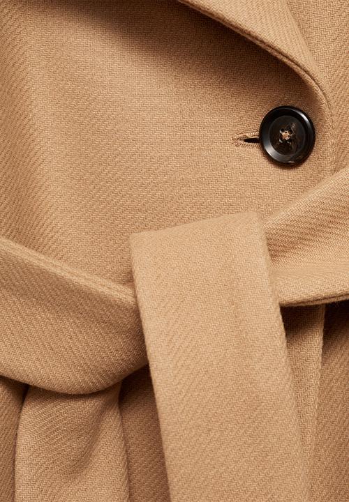 MANGO - Coat Sirenita - Medium Brown
