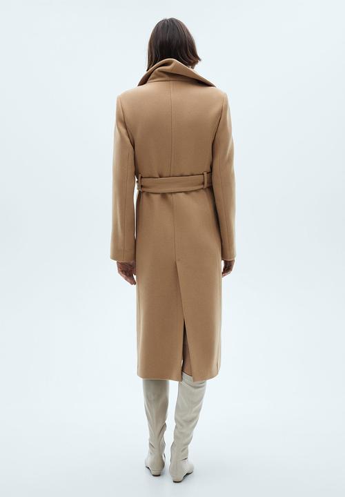 MANGO - Coat Sirenita - Medium Brown