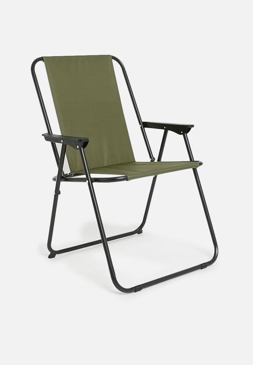 H&S - Foldable camp chair - army