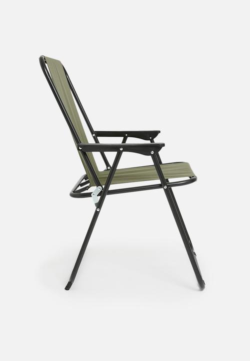 H&S - Foldable camp chair - army