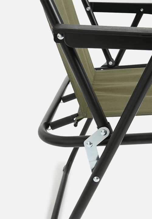 H&S - Foldable camp chair - army