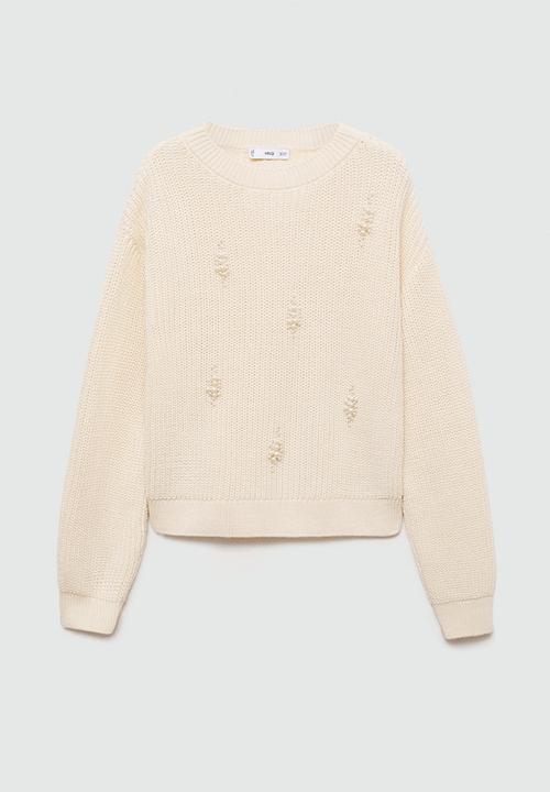 MANGO - Sweater Lorenita -  Light Beige