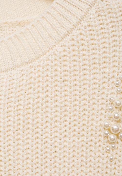MANGO - Sweater Lorenita -  Light Beige