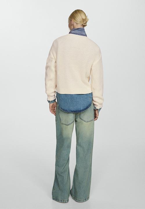 MANGO - Sweater Lorenita -  Light Beige