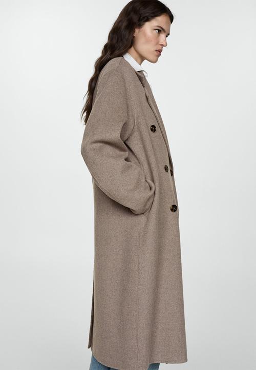 MANGO - Coat Picarol - Medium Brown