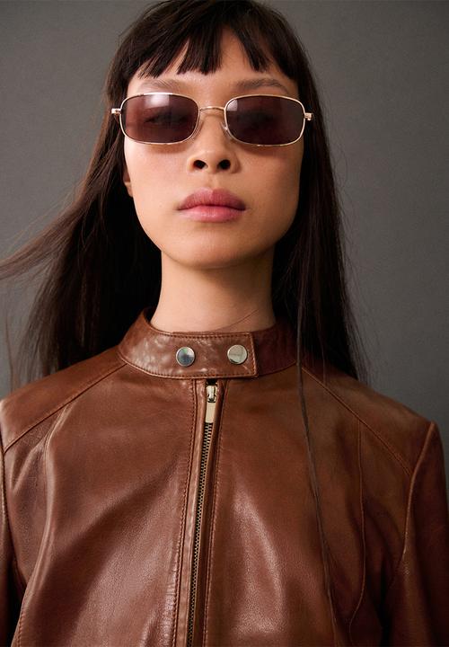 MANGO - Jacket Tulip - Medium Brown