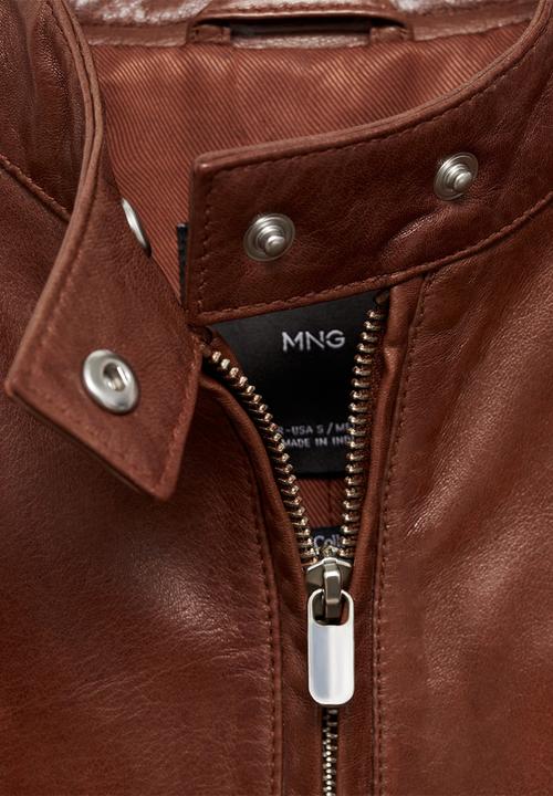 MANGO - Jacket Tulip - Medium Brown