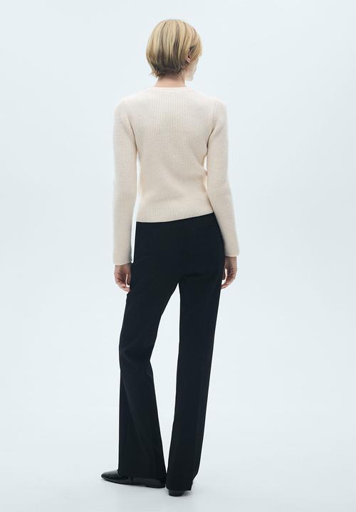 MANGO - Sweater Delia -  Light Beige