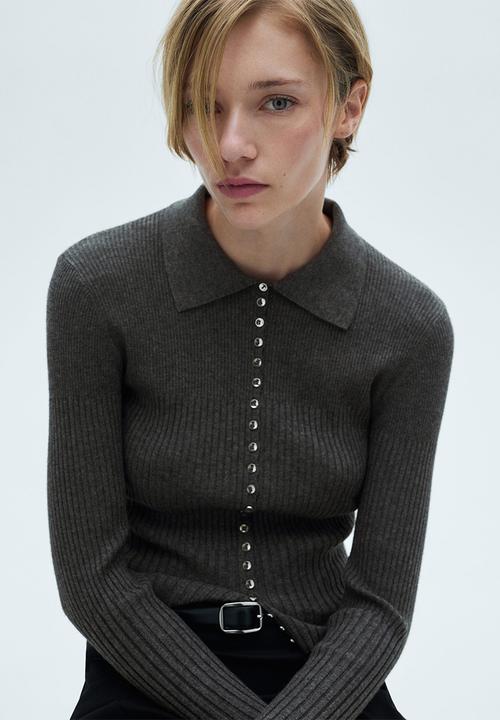 MANGO - Sweater Twenties -  Dark Grey