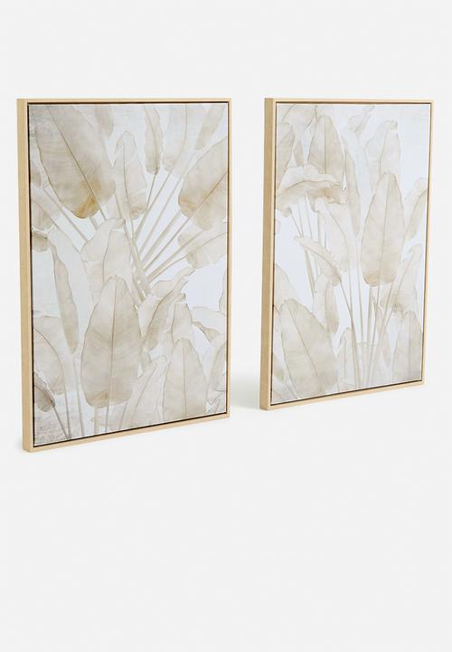 Sixth Floor - Chi Framed Wall Art Set - Natural
